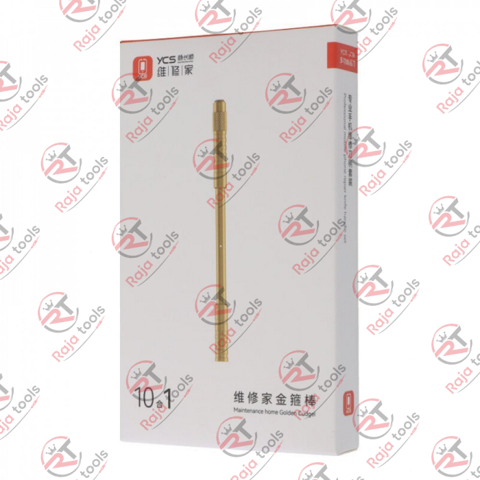 YCS 10-in-1 Golden Cudgel Professional Mobile Phone Repair Knife Handle Set
