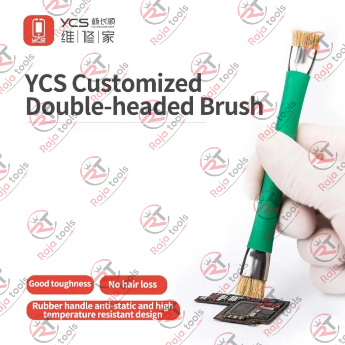 YCS Customized Double-Headed Brush - Anti-Static High-Temperature Resistant PCB Cleaning Tool