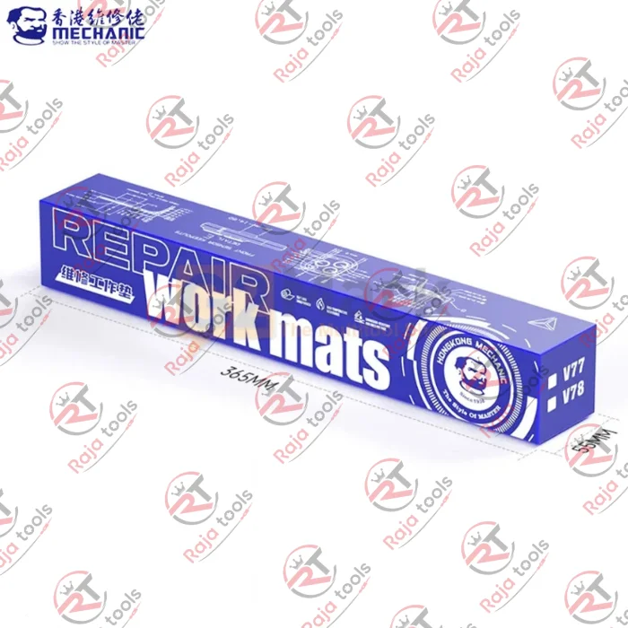 Mechanic V77 V78 Repair Work Mat (600×350mm) - Heat Resistant Silicone Soldering Pad for Phone PCB Repair