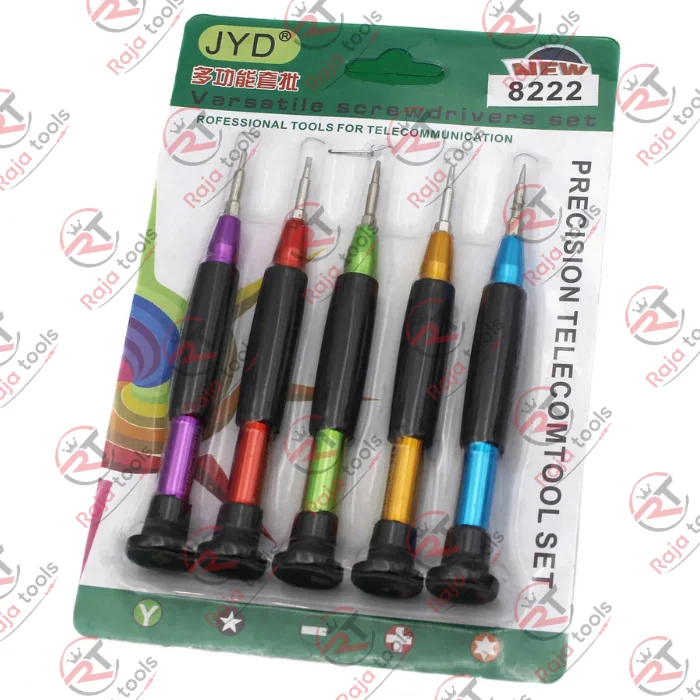 5 in 1 M8222 Precision Screwdriver Set Multi Color Mobile Android Computer Repair Precision Set in Pakistan