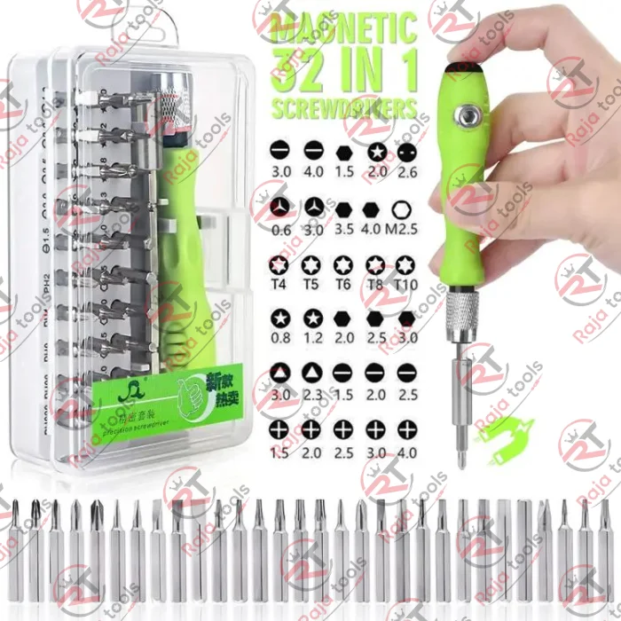 32 in 1 Precision Magnetic Screwdriver Set Mini Torx Repair Tool Kit for Mobile, Laptop & Electronics32-in-1 Precision Magnetic Screwdriver Set - Mini Torx Repair Tool Kit for Mobile, Laptop & Electronics