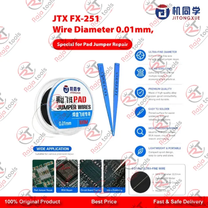 JTX-FX-251 Wire 0.01mm, Special for Pad Jumper Repair
